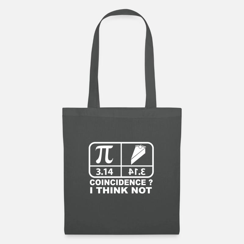 Chemise de maths de maths de pi - Sac en tissu - gris graphite