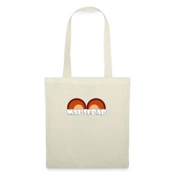 Kosename Mausebär Geschenkidee - Stoffbeutel - Natur - Vorne