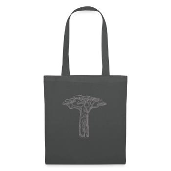 cadeau d'amant d'arbres baobab Afrique Graphique - Sac en tissu - gris graphite - Devant