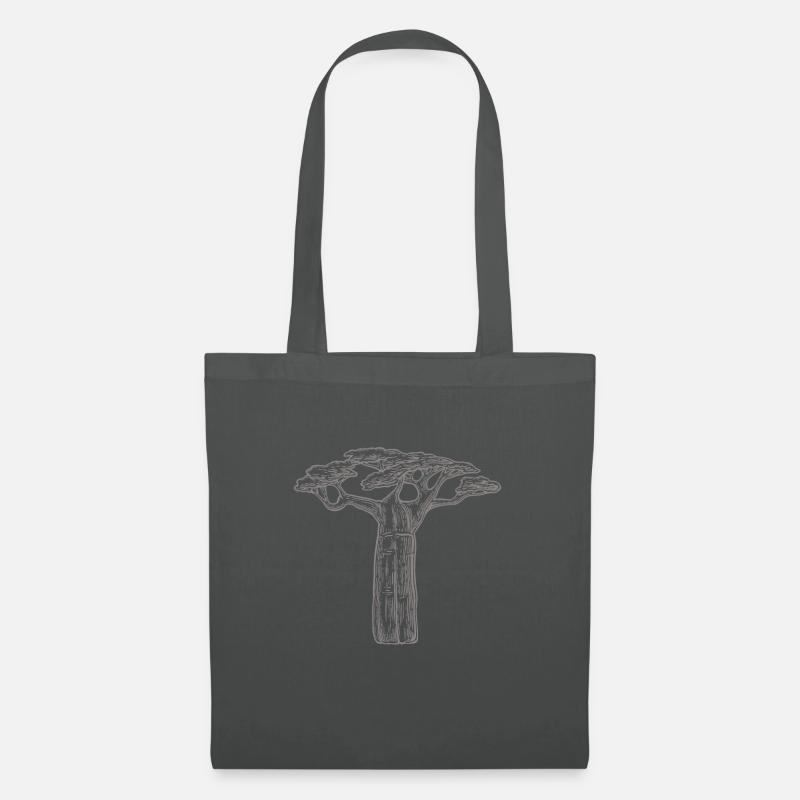 cadeau d'amant d'arbres baobab Afrique Graphique - Sac en tissu - gris graphite