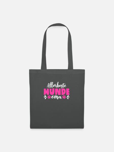 Beste Hundeoma Hunde Oma Hundeliebhaber Geschenk - Stoffbeutel - Graphite