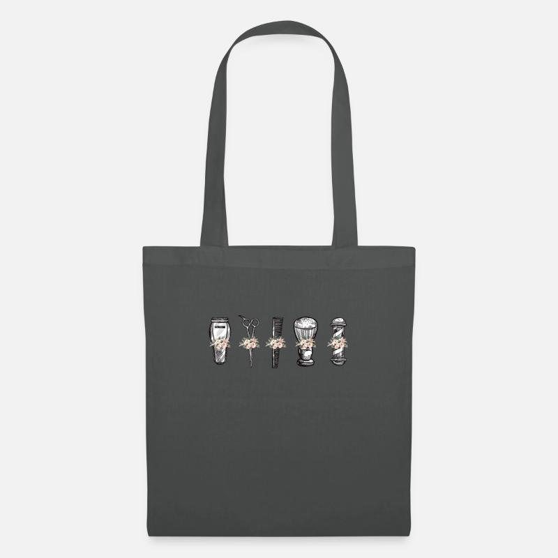 coiffeur coiffeur coiffeuse coiffeuse cadeau - Sac en tissu - gris graphite