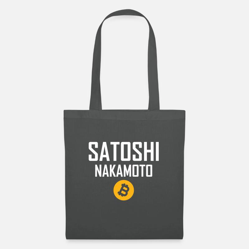 Satoshi Nakamoto - Stoffbeutel - Graphite