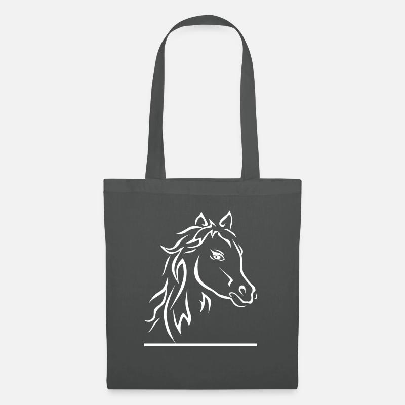 Horse Pferd - Stoffbeutel - Graphite