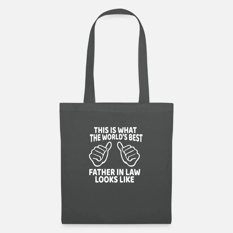 Schwiegervater Coole Bester Spruch Geschenkidee - Stoffbeutel - Graphite
