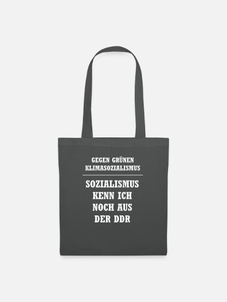 Gegen Grün Klimasozialismus Für Freiheit Wahl 2021 - Stoffbeutel - Graphite