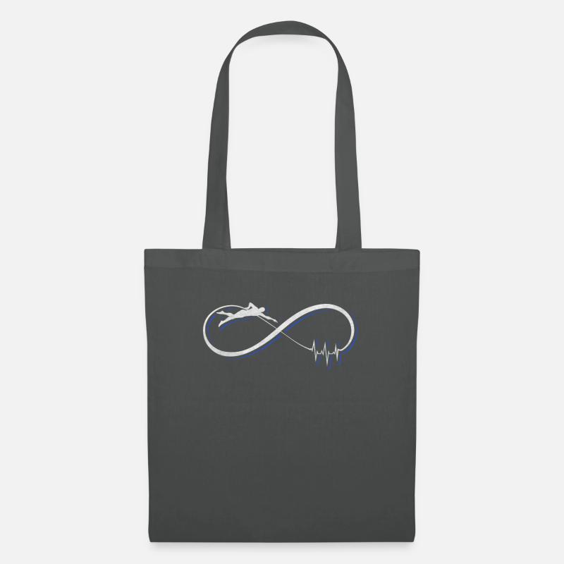 Schwimmen Geschenk / Design - Stoffbeutel - Graphite