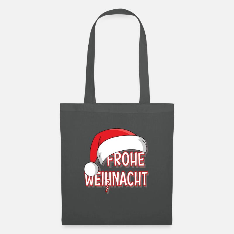 Frohe Weihnacht - Stoffbeutel - Graphite