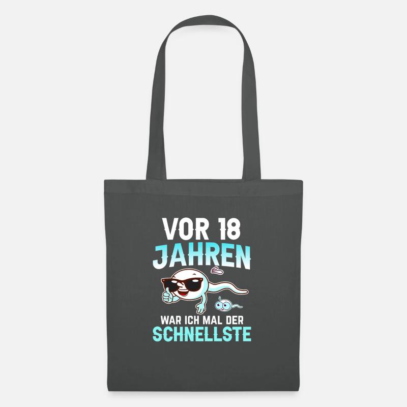 Vor 18 Jahren war ich mal der Schnellste - Stoffbeutel - Graphite
