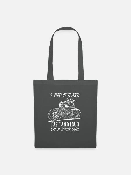 Lady Biker, Chopper,Motorcycles, Motorradshirt - Mulepose - grafitgrå
