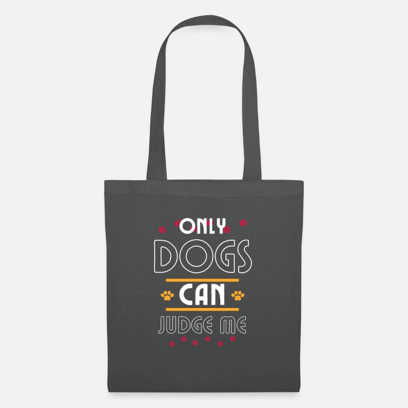 Lustige Hunde Text - Stoffbeutel - Graphite