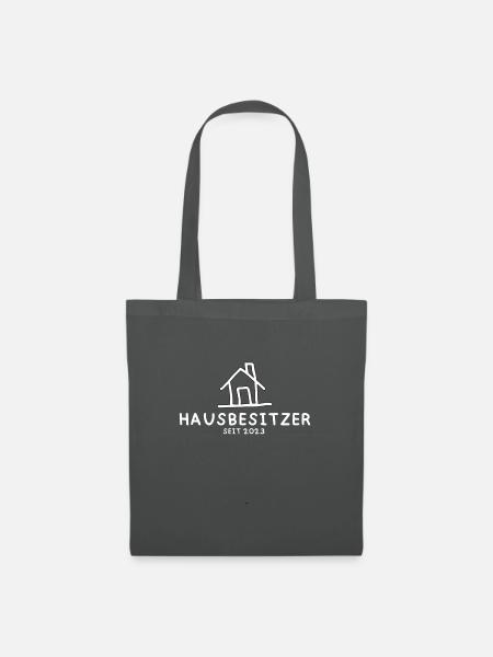 Bauherrin seit 2023 Häuslebauer Hausbesitzer - Stoffbeutel - Graphite