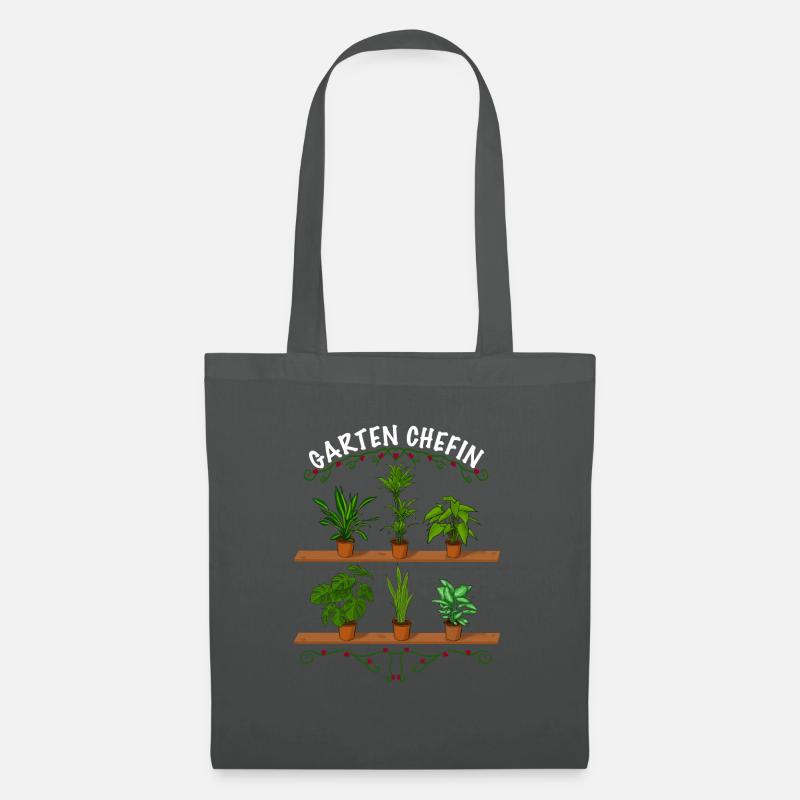 Garten Chefin lustiges Garten - Stoffbeutel - Graphite