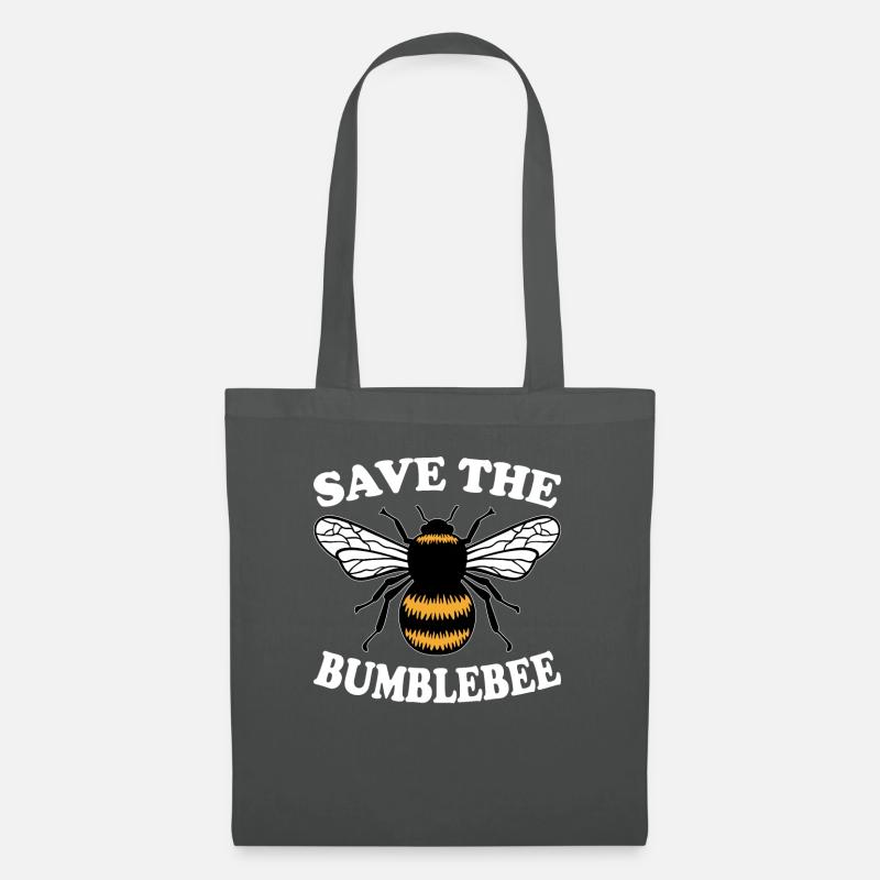 Hummel Bienen Artensterben Hummelschutz - Stoffbeutel - Graphite