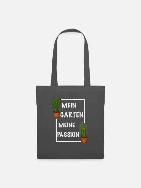Mein Garten meine Passion - Stoffbeutel - Graphite