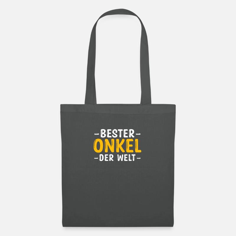 Bester Onkel Lieblingsonkel Lieblings Taufpate - Stoffbeutel - Graphite