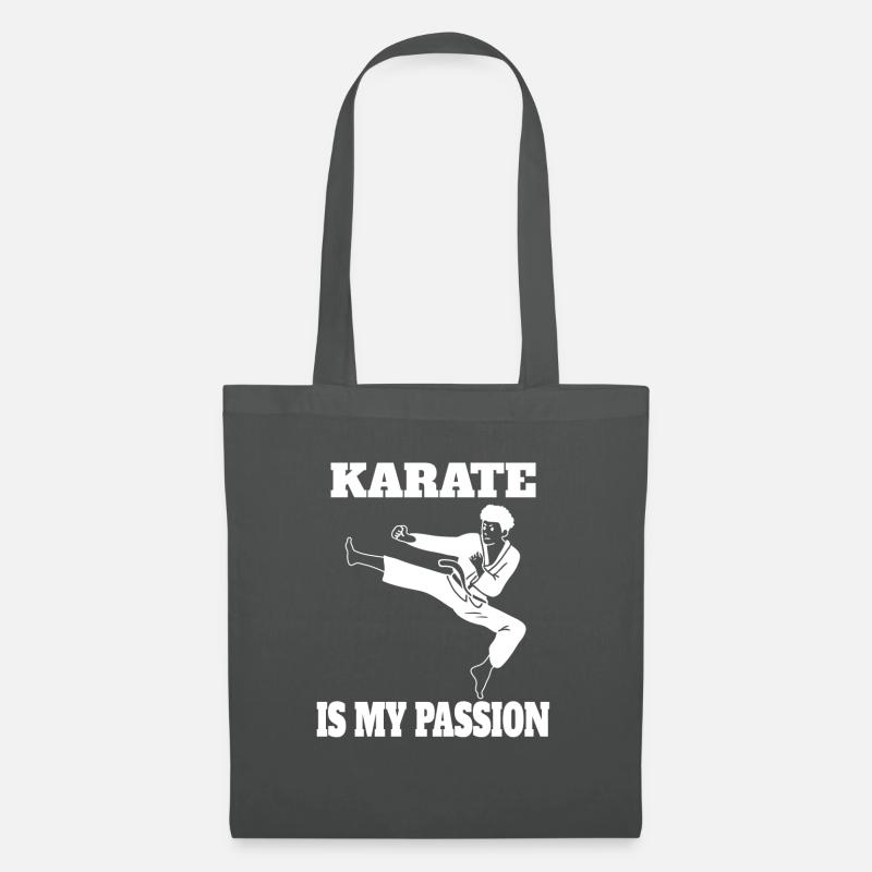 Karate Hapkido Kampfkunst Judo Aikido Kampfsport - Stoffbeutel - Graphite