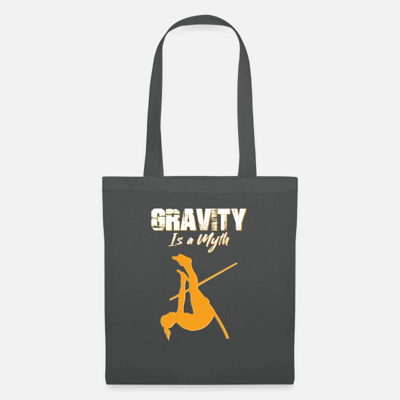 Pole vault gravity is a myth - Tote Bag - graphite grey