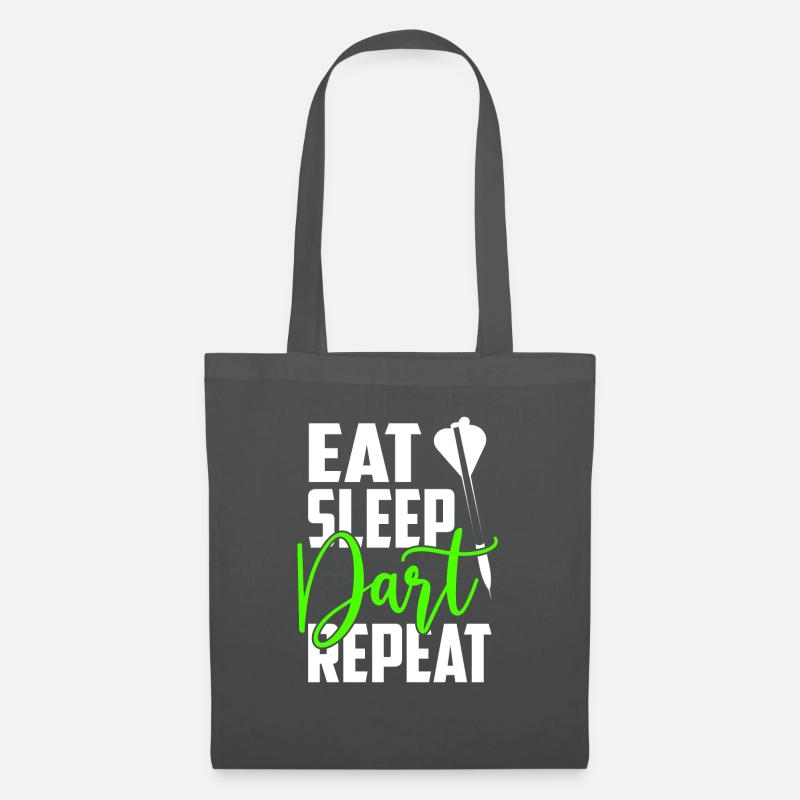 Eat Sleep Dart Repeat - Stoffbeutel - Graphite