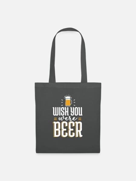 Biertrinker Bier Geschenke - Stoffbeutel - Graphite
