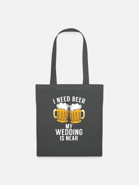 Biertrinker Bier Geschenke - Stoffbeutel - Graphite