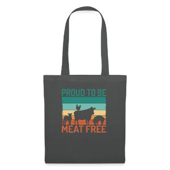 Veggie Lover Vegan Gift - Tote Bag - graphite grey - Front
