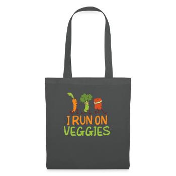 Veggie Lover Vegan Gift - Tote Bag - graphite grey - Front