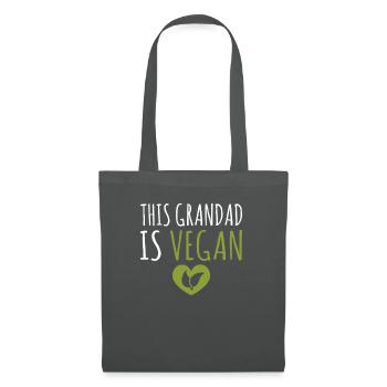 Veggie Lover Vegan Gift - Tote Bag - graphite grey - Front