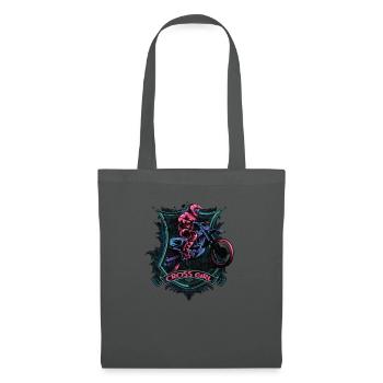 Downhill Mountain Bike Moto Cross Girls - Tote Bag - graphite grey - Front