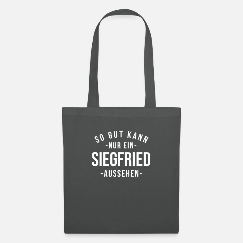 Siegfried Name Spruch Geschenk Vorname Siegfried - Stoffbeutel - Graphite