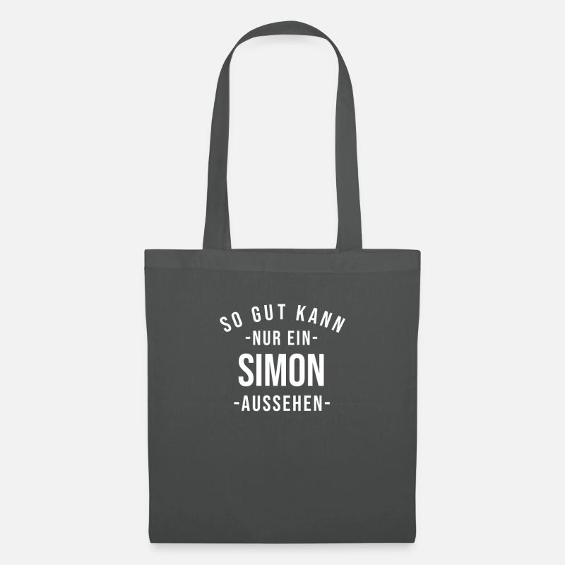 Simon Name Spruch Geschenk Vorname Simon - Stoffbeutel - Graphite