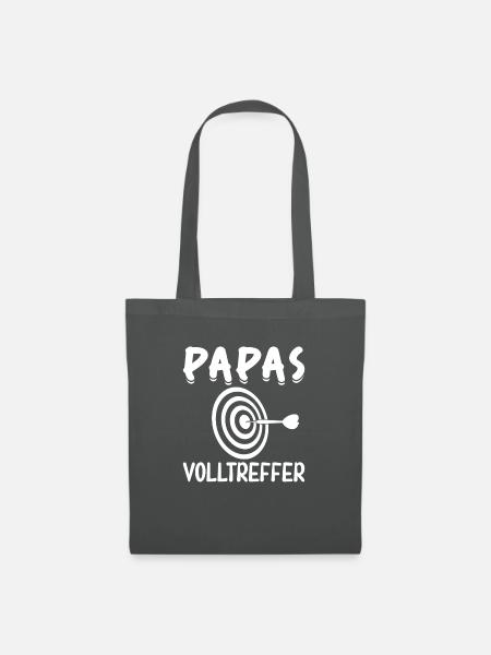 Papas Volltreffer - Stoffbeutel - Graphite