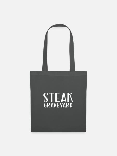 Steak Lover Steak Geschenk - Stoffbeutel - Graphite