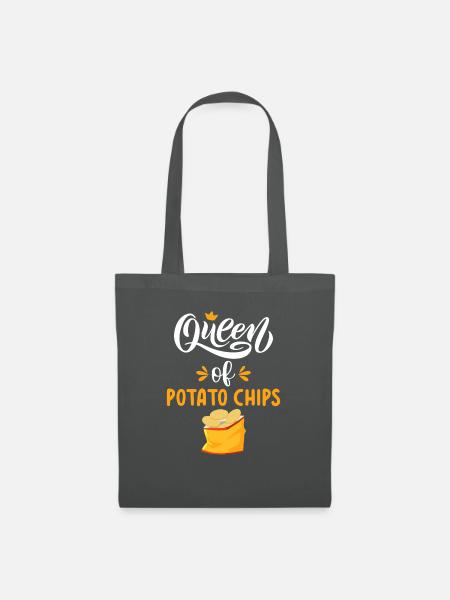 Kartoffelchips Geschenk - Stoffbeutel - Graphite