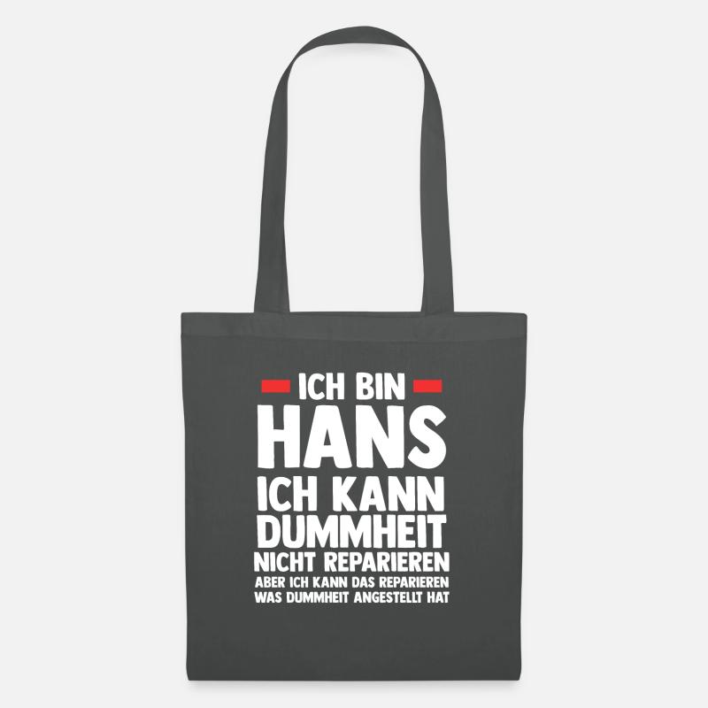 Hans - Stoffbeutel - Graphite