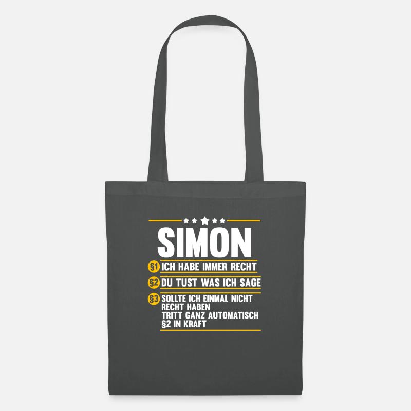 Simon - Stoffbeutel - Graphite