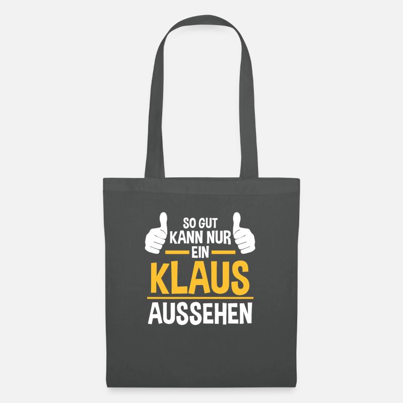 Klaus - Stoffbeutel - Graphite
