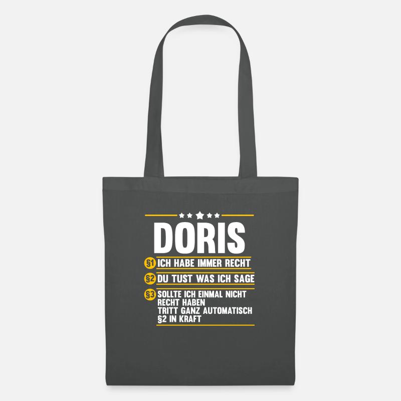 Doris - Stoffbeutel - Graphite