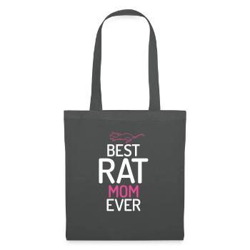 Rattenbesitzer Geschenk Ratten Liebhaber - Stoffbeutel - Graphite - Vorne
