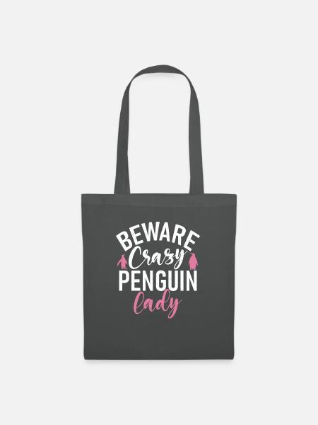 Pinguinliebhaber Pinguin Geschenke - Stoffbeutel - Graphite