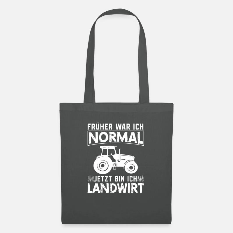 Früher War Ich Normal Landwirt Traktor Bauer - Stoffbeutel - Graphite