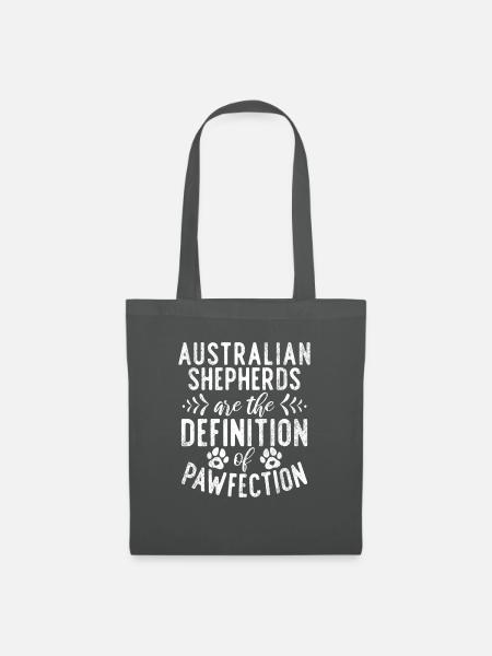 Australian Shepherd Geschenke - Stoffbeutel - Graphite