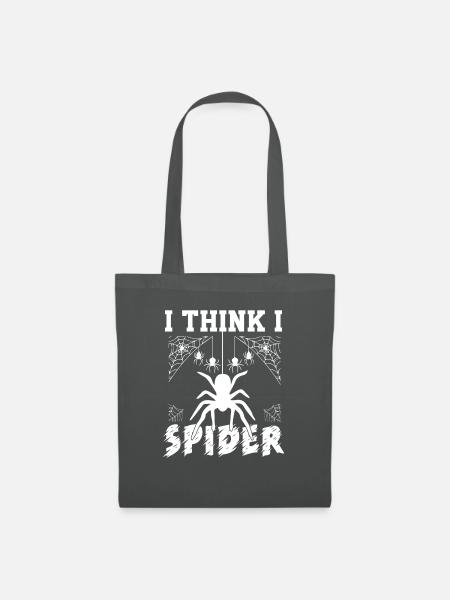 I think I spider - Stoffbeutel - Graphite