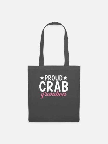 Krabbenliebhaber Geschenke - Stoffbeutel - Graphite