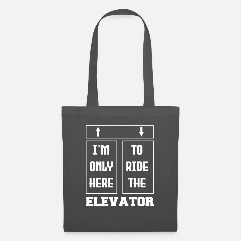Elevator f I'm just here to ride the elevator - Tote Bag - graphite grey