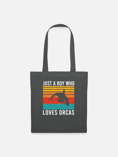 Orca Wal Geschenke - Stoffbeutel - Graphite