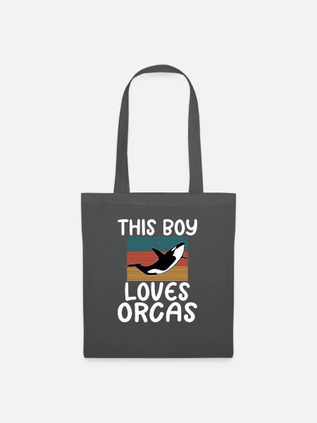 Orca Wal Geschenke - Stoffbeutel - Graphite