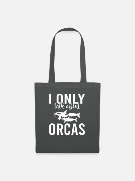 Orca Wal Geschenke - Stoffbeutel - Graphite