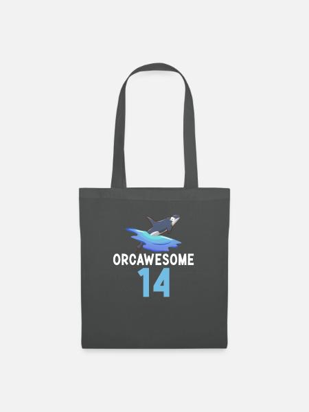 Orca Wal Geschenke - Stoffbeutel - Graphite