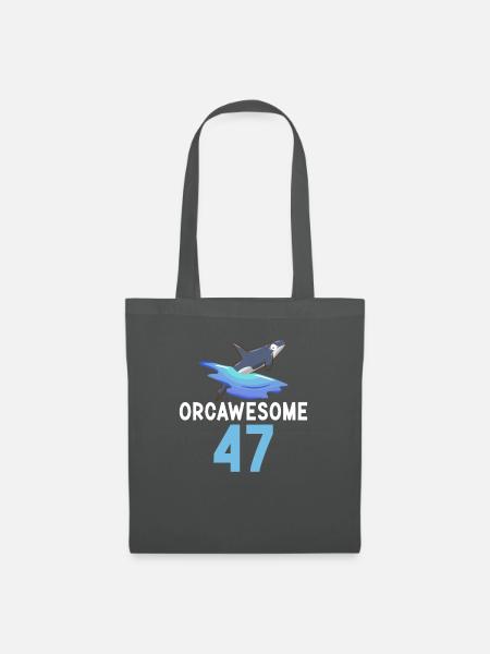 Orca Wal Geschenke - Stoffbeutel - Graphite